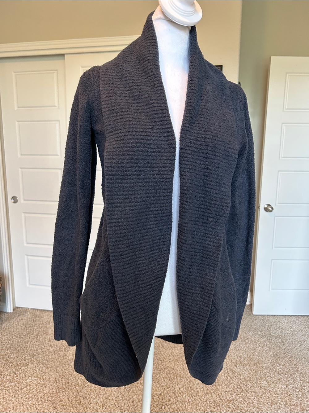Barefoot Dreams Open Cardigan Cozy Women’s Size XS / S Navy